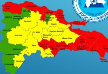 17 provincias en alerta por tormenta.Hay lluvia persistente en zonas de RD