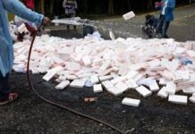 Autoridades incineran 2,381.6 kilogramos de drogas