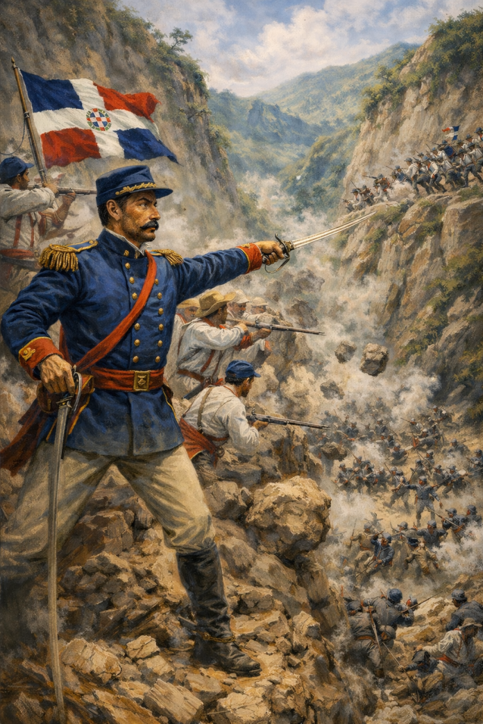 General Antonio Duverge en la batalla del Memiso
