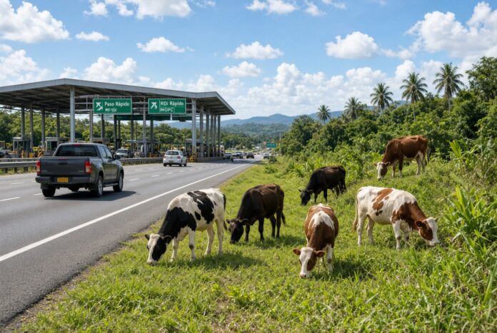Animales cercanpos a una via